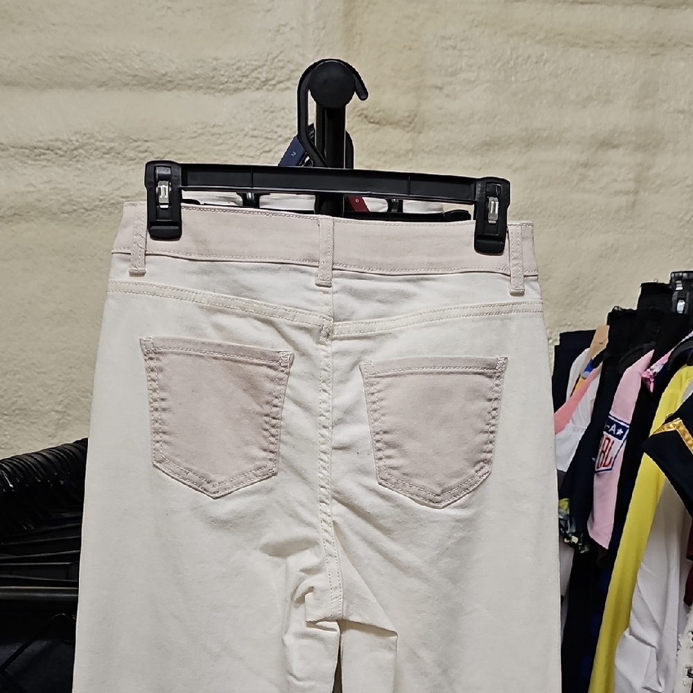 Nwt Cream Straight-Leg Pants #45 - Picture 4 of 6